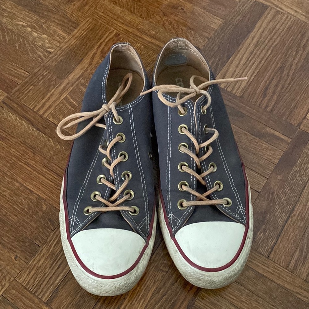Blue Suede Converse size 8USM